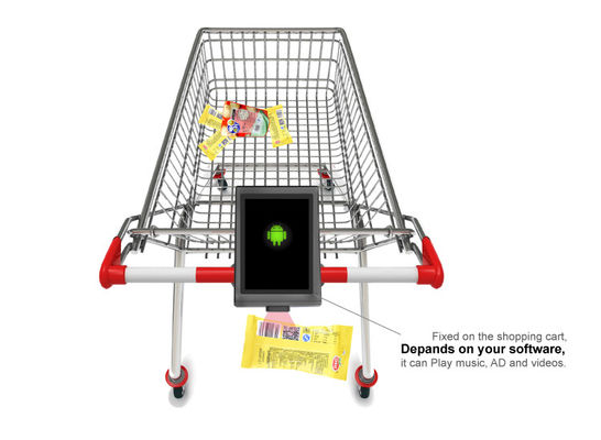 Bimi Supermarkt-Einkaufswagen-Checker mit integriertem 1D/2D-Scanner und 7-Zoll-Display