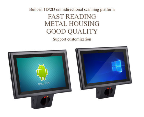 Windows/Android10.0 POS-Systeme mit 15,6 Zoll Touchscreen und eingebauten Barcode-Scanner