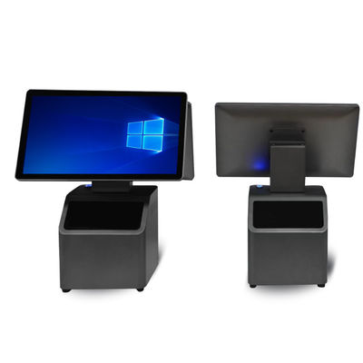 15.6' Touchscreen POS-System mit eingebautem 1D/2D-Scanner in Schwarz oder Weiß