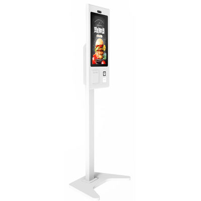 Bequemer 21,5 Zoll Touchscreen Selbstbedienungs-Food-Ordering-Kiosk mit thermischem Drucker