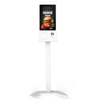 Bequemer 21,5 Zoll Touchscreen Selbstbedienungs-Food-Ordering-Kiosk mit thermischem Drucker