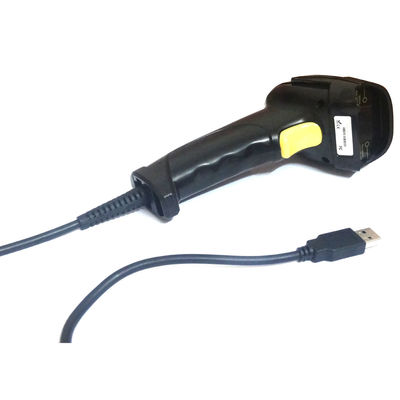 Einzeliges Linienscanner Handheld 1D Laser Barcode Scanner für Einzelhandel und Supermarkt in Schwarz