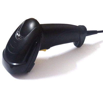 Einzeliges Linienscanner Handheld 1D Laser Barcode Scanner für Einzelhandel und Supermarkt in Schwarz