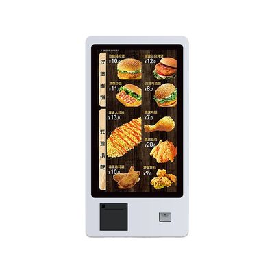 Bimi 32 Zoll Selbstbedienung Touchscreen Kiosk mit Drucker QR Barcode Scanner Wandmontage