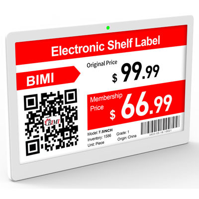 Bimi 4,9 Zoll Digitales E-Papier-Display Elektronisches Regallabel für Supermarkt Windows OS