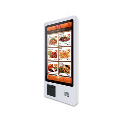 Bimi 32 Zoll Selbstbedienung Touchscreen Kiosk mit Drucker QR Barcode Scanner Wandmontage