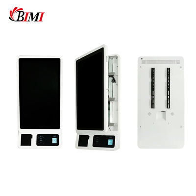 Selbstbedienung Kiosk 32 Zoll Wandmontage Touchscreen mit 80mm Drucker QR Barcode Scanner