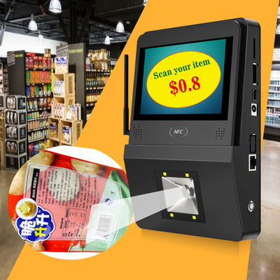 32G-Flash-Speicher-Supermarkt-Checker mit POE-Lautsprecher und 5 Zoll Android Touch System