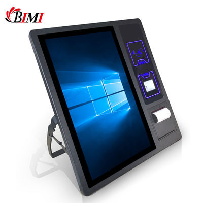 Bimi 21,5 Zoll Selbstzahlungskiosk mit Touchscreen-Thermoprinter und 2D-Scanner