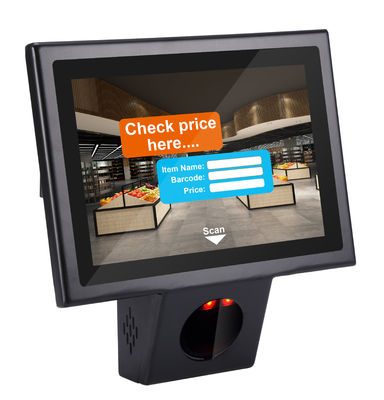Modischer 10,1 Zoll Android-Betriebssystem POE Selbstkontroller Kiosk für Supermarkt ROHS zertifiziert