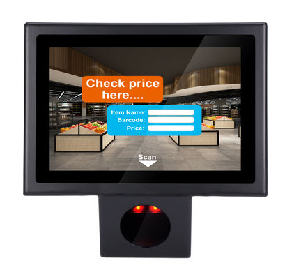 Modischer 10,1 Zoll Android-Betriebssystem POE Selbstkontroller Kiosk für Supermarkt ROHS zertifiziert
