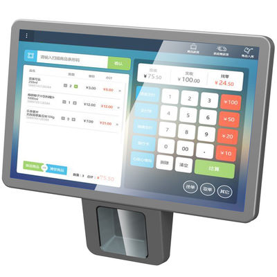 Capacitive Touch Android POS mit eingebautem Laserscanner für die Supermarktkasse
