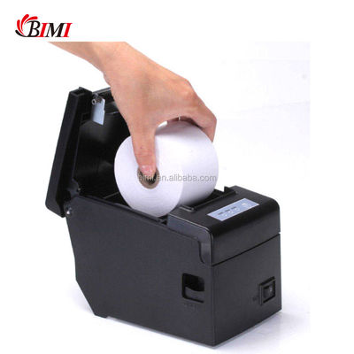 Kompakter Bimi 58 mm POS-Wärmequittendrucker mit integriertem Adapter Schwarz und Weiß