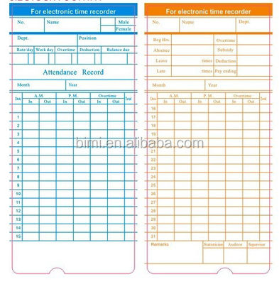 Anstrengungsloses Anwesenheitsmanagement mit Punch Card Clock Mehrere Sprachoptionen