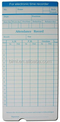 Anstrengungsloses Anwesenheitsmanagement mit Punch Card Clock Mehrere Sprachoptionen