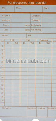 Anstrengungsloses Anwesenheitsmanagement mit Punch Card Clock Mehrere Sprachoptionen