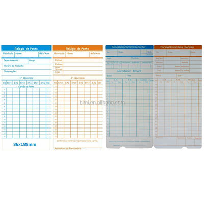 Anstrengungsloses Anwesenheitsmanagement mit Punch Card Clock Mehrere Sprachoptionen
