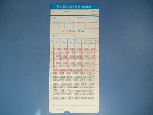 50 Stück/Packung Zeitkarten für Zeitrekorder C050 Monatliche Gehaltskarten wöchentliche Option Artikel C050