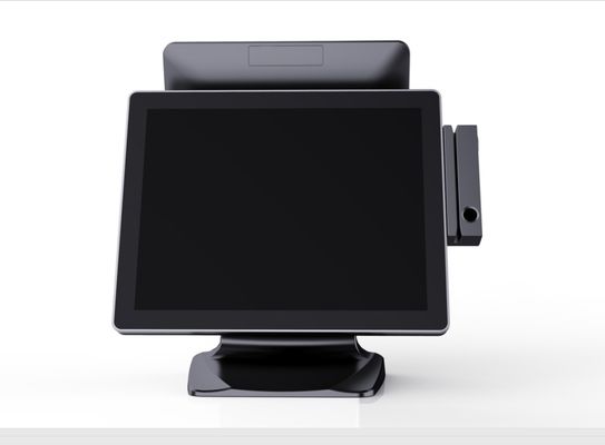 TPV EPOS 15-Zoll-Kassenspeicher mit 128G SSD und Touchscreen auf Aluminium-Alloy-Stand