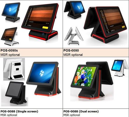 15&quot; Dual Touch Screen POS Lösung mit Flat Capacitive Screen und Hauptbildschirm