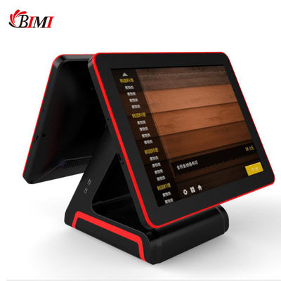 B2B-Transaktionen mit einem 15-Zoll-POS-System mit doppeltem Touchscreen und Display