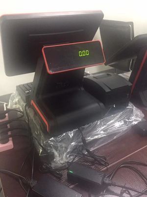 B2B-Transaktionen mit einem 15-Zoll-POS-System mit doppeltem Touchscreen und Display