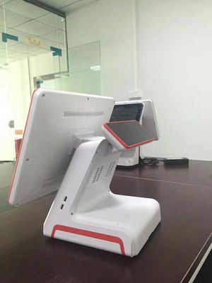 B2B-Transaktionen mit einem 15-Zoll-POS-System mit doppeltem Touchscreen und Display